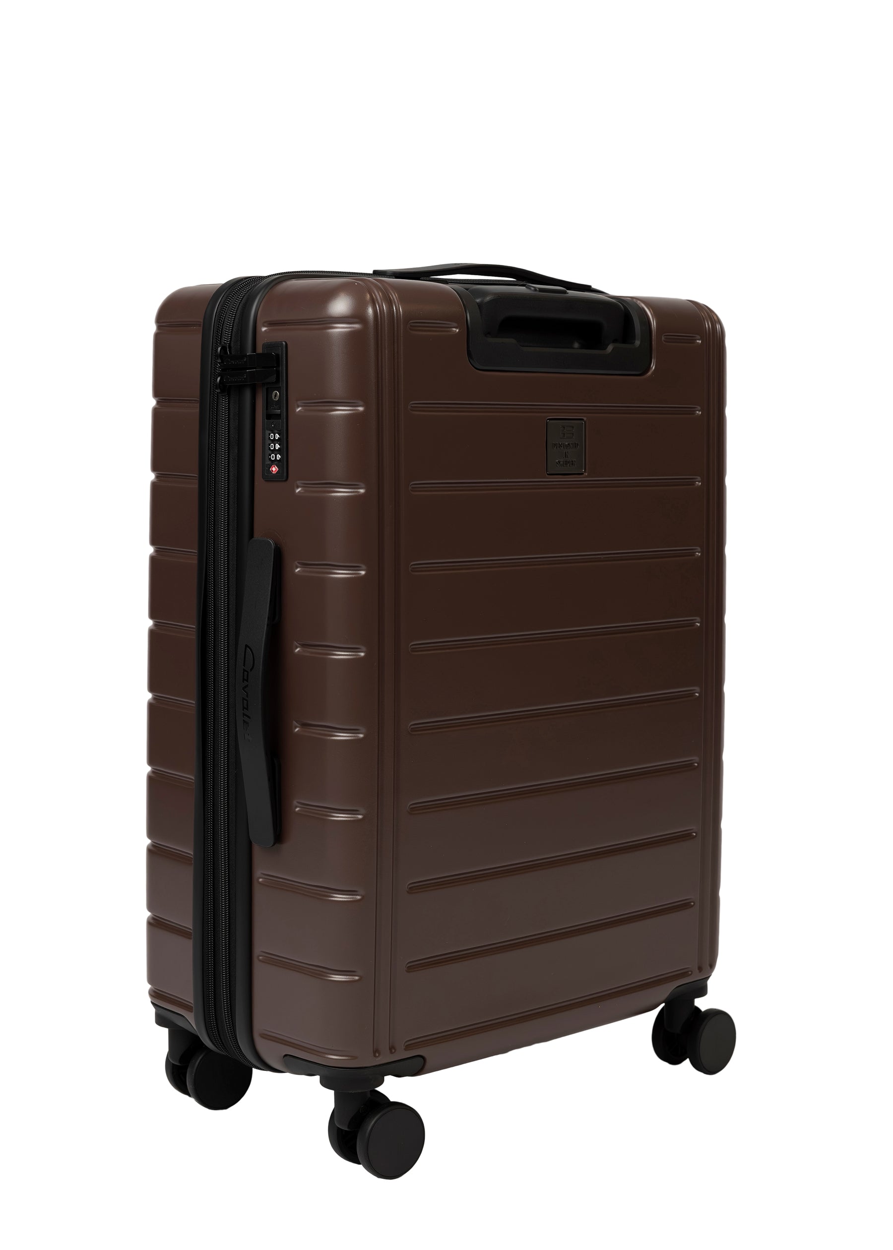 Cavalet Brantevik resväska i färgen brown – hårdskal väska med fyra hjul och teleskophandtag