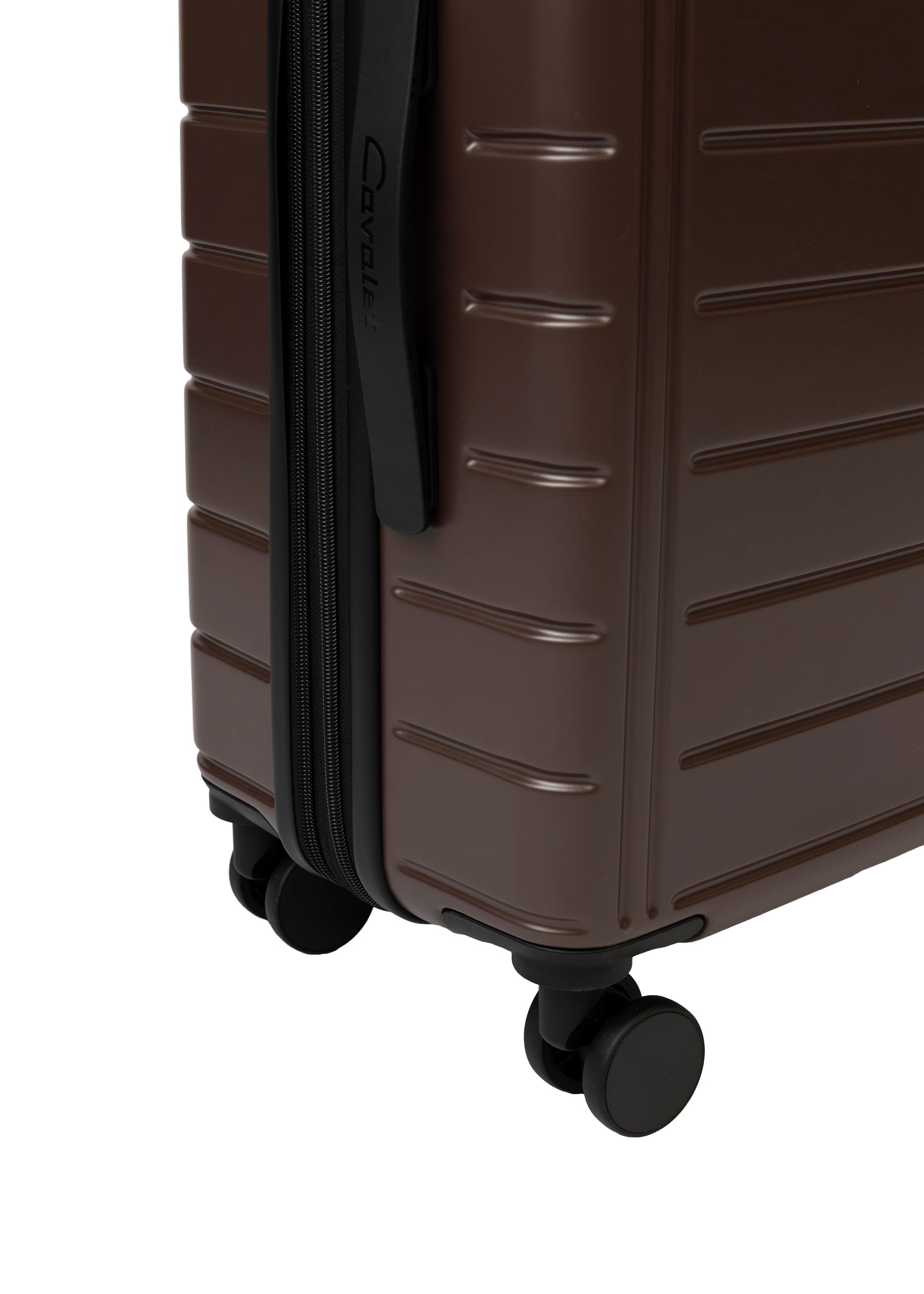Cavalet Brantevik resväska i färgen brown – hårdskal väska med fyra hjul och teleskophandtag