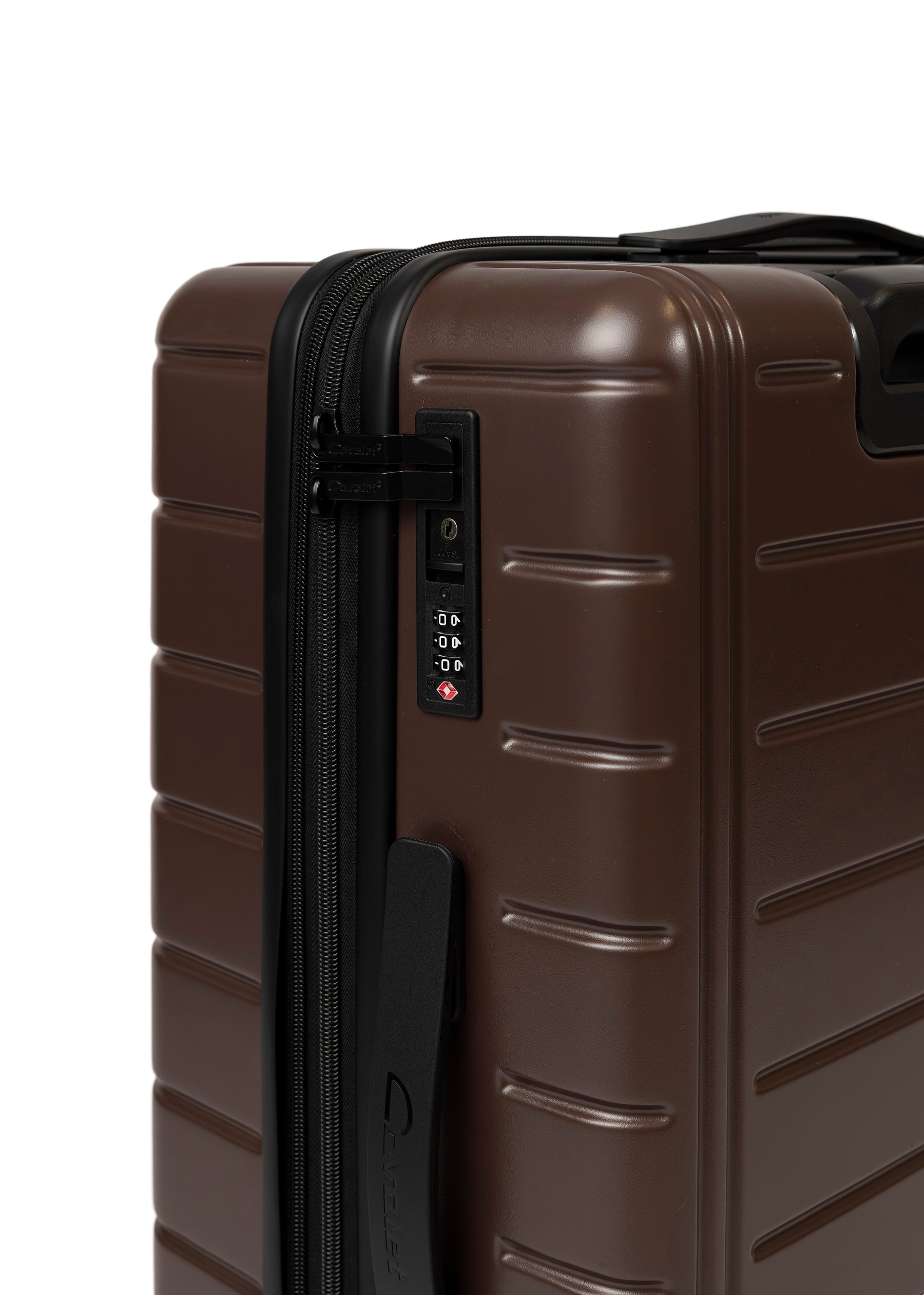 Cavalet Brantevik resväska i färgen brown – hårdskal väska med fyra hjul och teleskophandtag