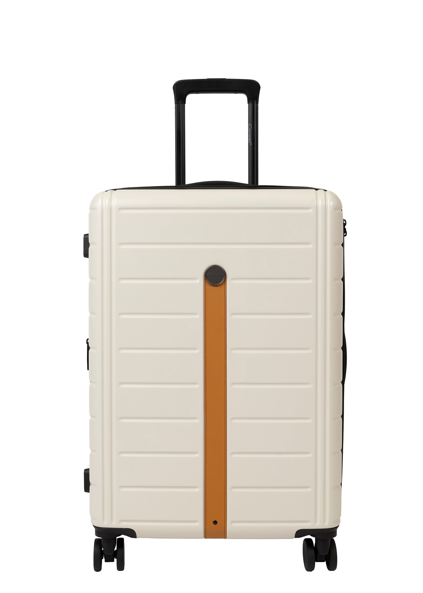 Cavalet Brantevik resväska i färgen ivory – hårdskal väska med fyra hjul och teleskophandtag