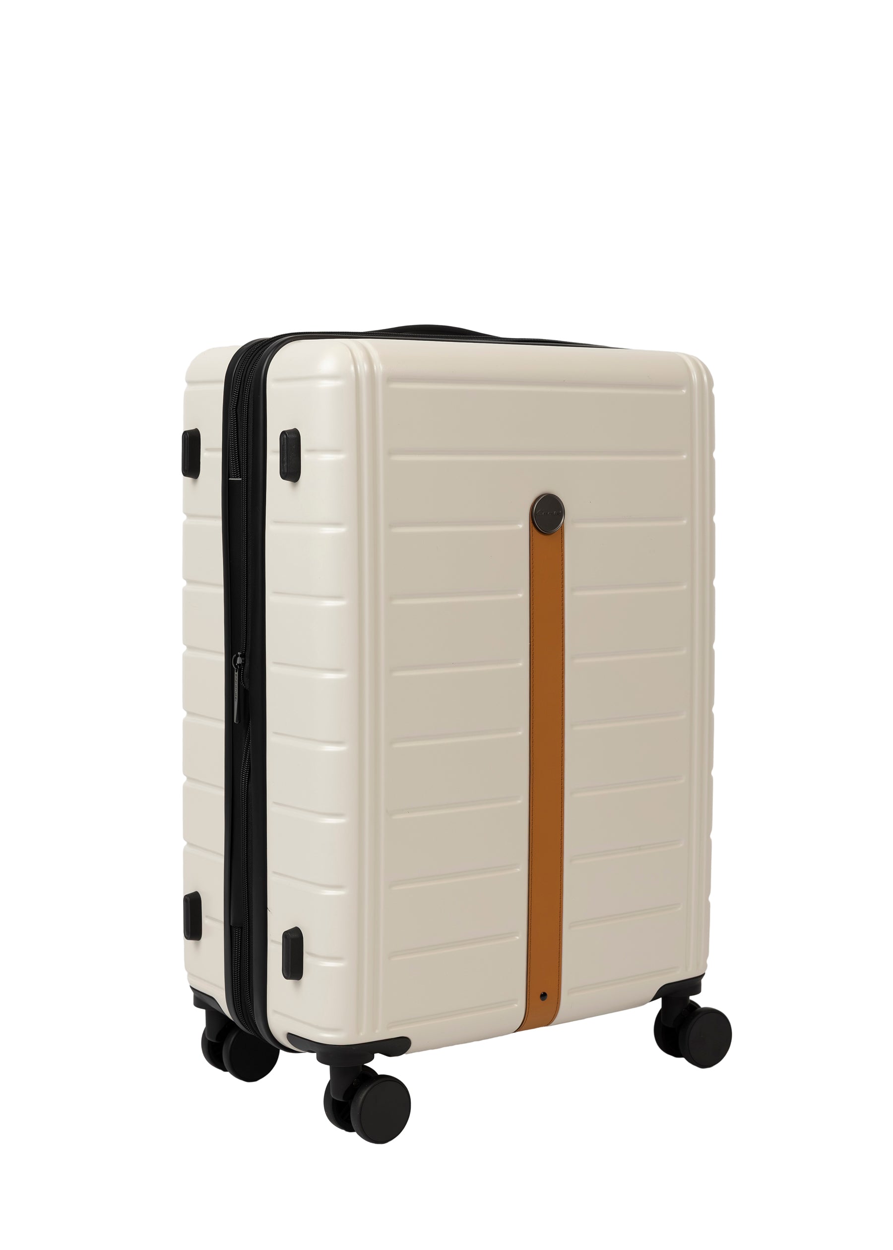 Cavalet Brantevik resväska i färgen ivory – hårdskal väska med fyra hjul och teleskophandtag