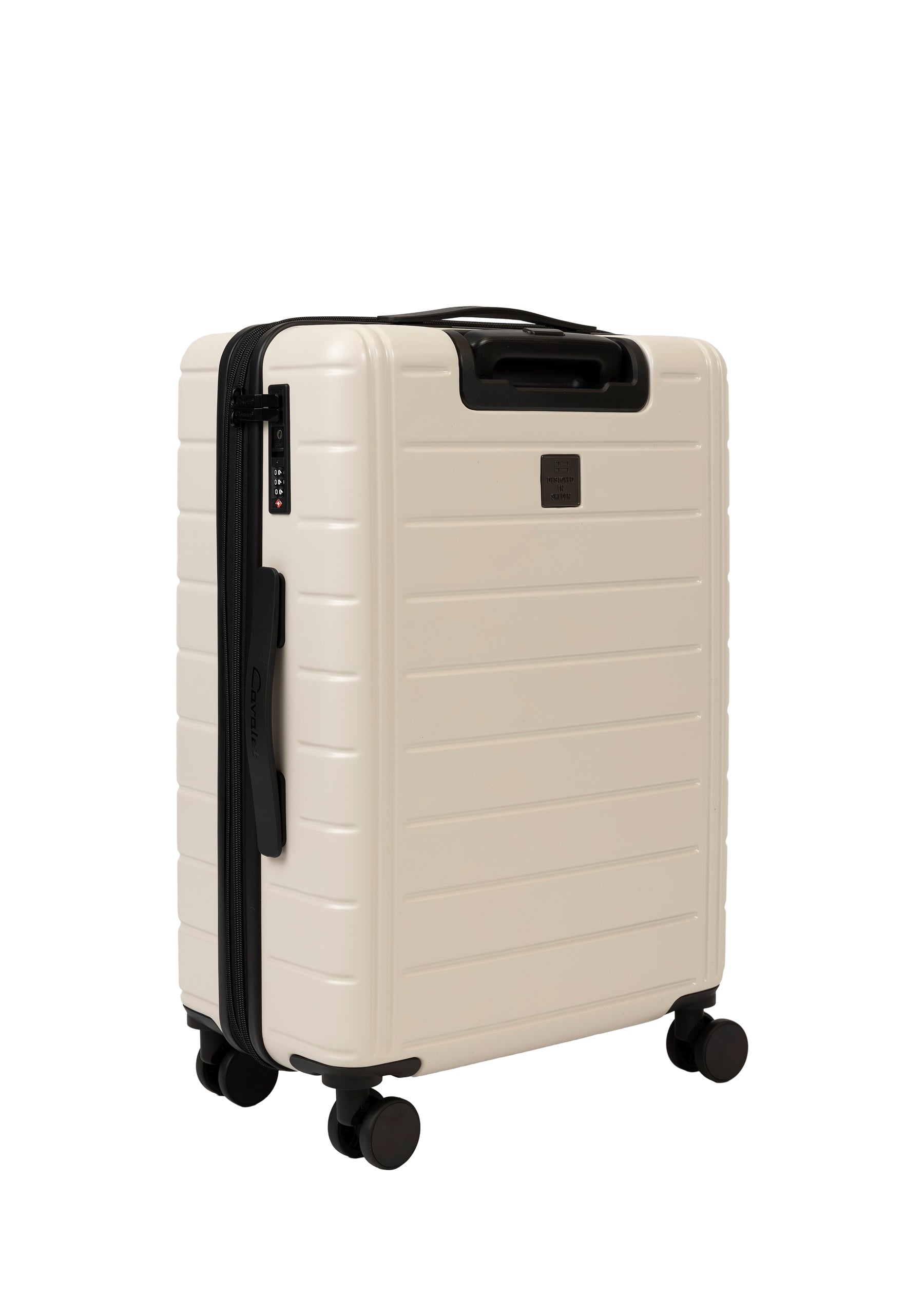 Cavalet Brantevik resväska i färgen ivory – hårdskal väska med fyra hjul och teleskophandtag