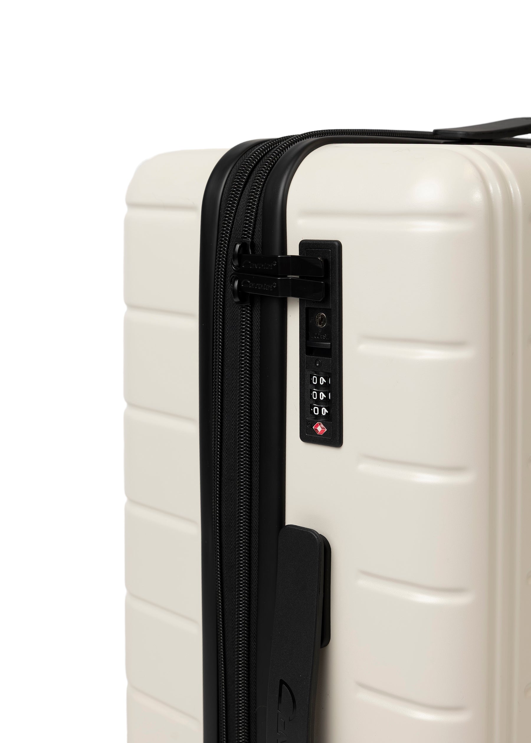 Cavalet Brantevik resväska i färgen ivory – hårdskal väska med fyra hjul och teleskophandtag