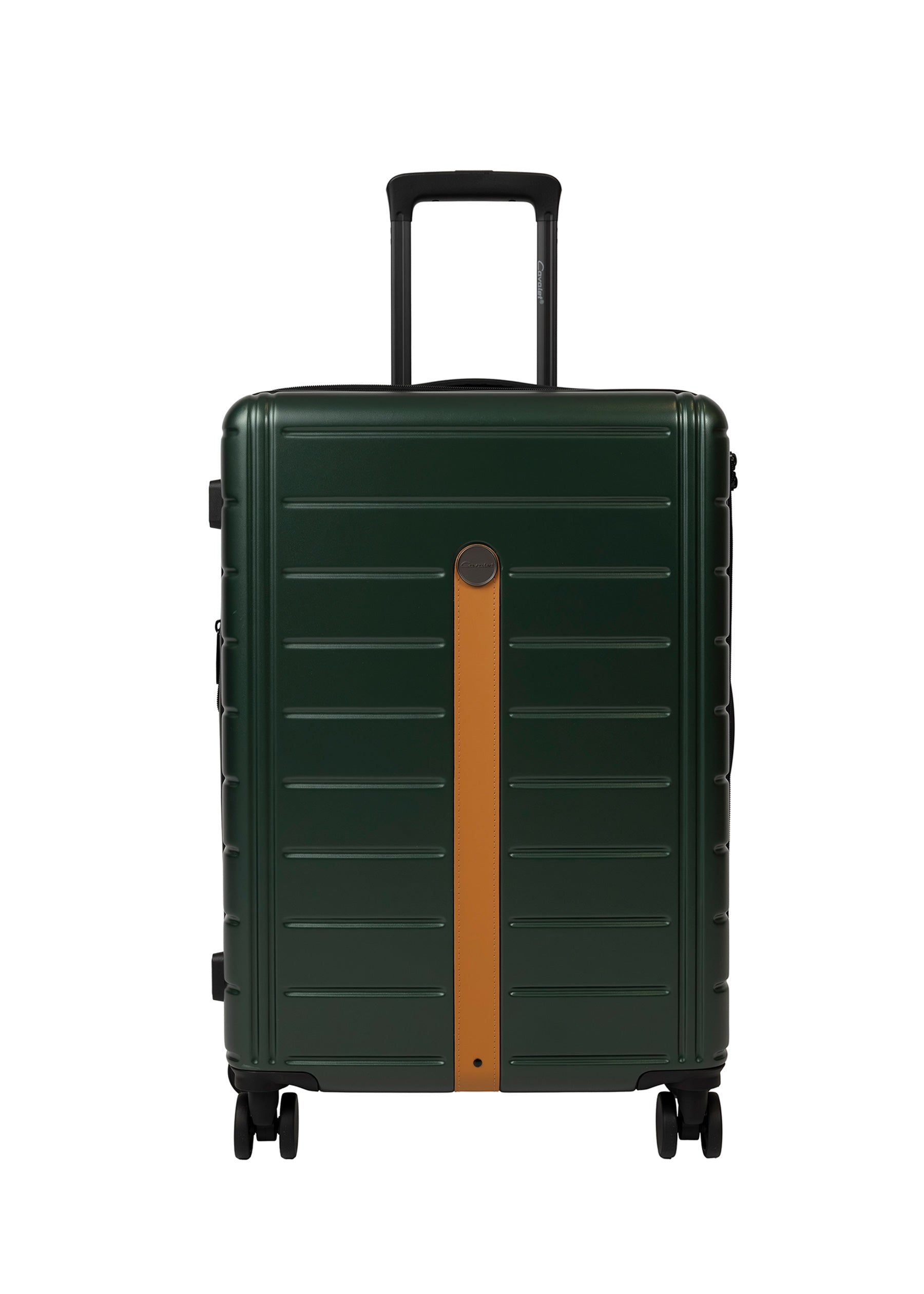 Cavalet Brantevik resväska i färgen dark green – hårdskal väska med fyra hjul och teleskophandtag