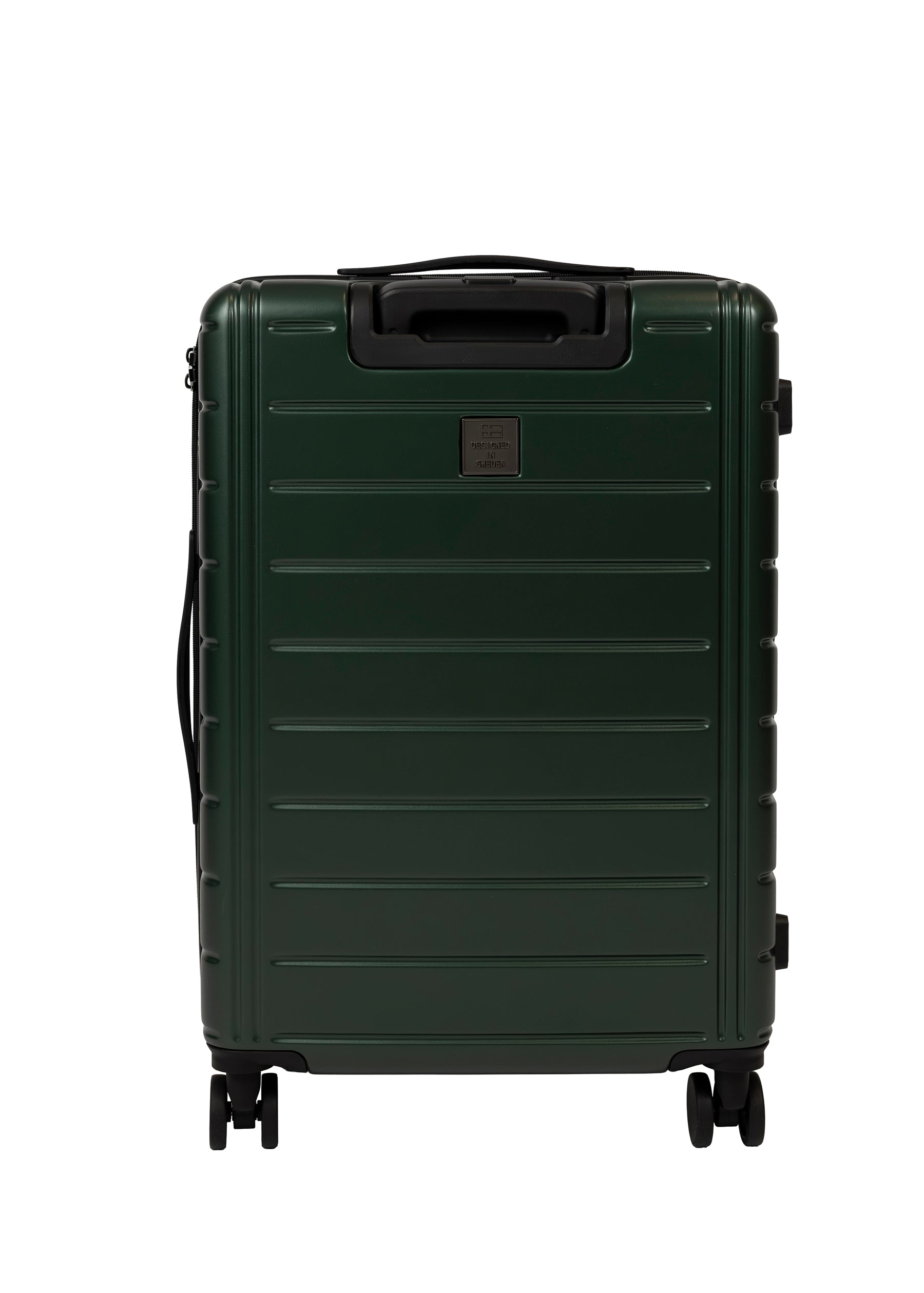 Cavalet Brantevik resväska i färgen dark green – hårdskal väska med fyra hjul och teleskophandtag