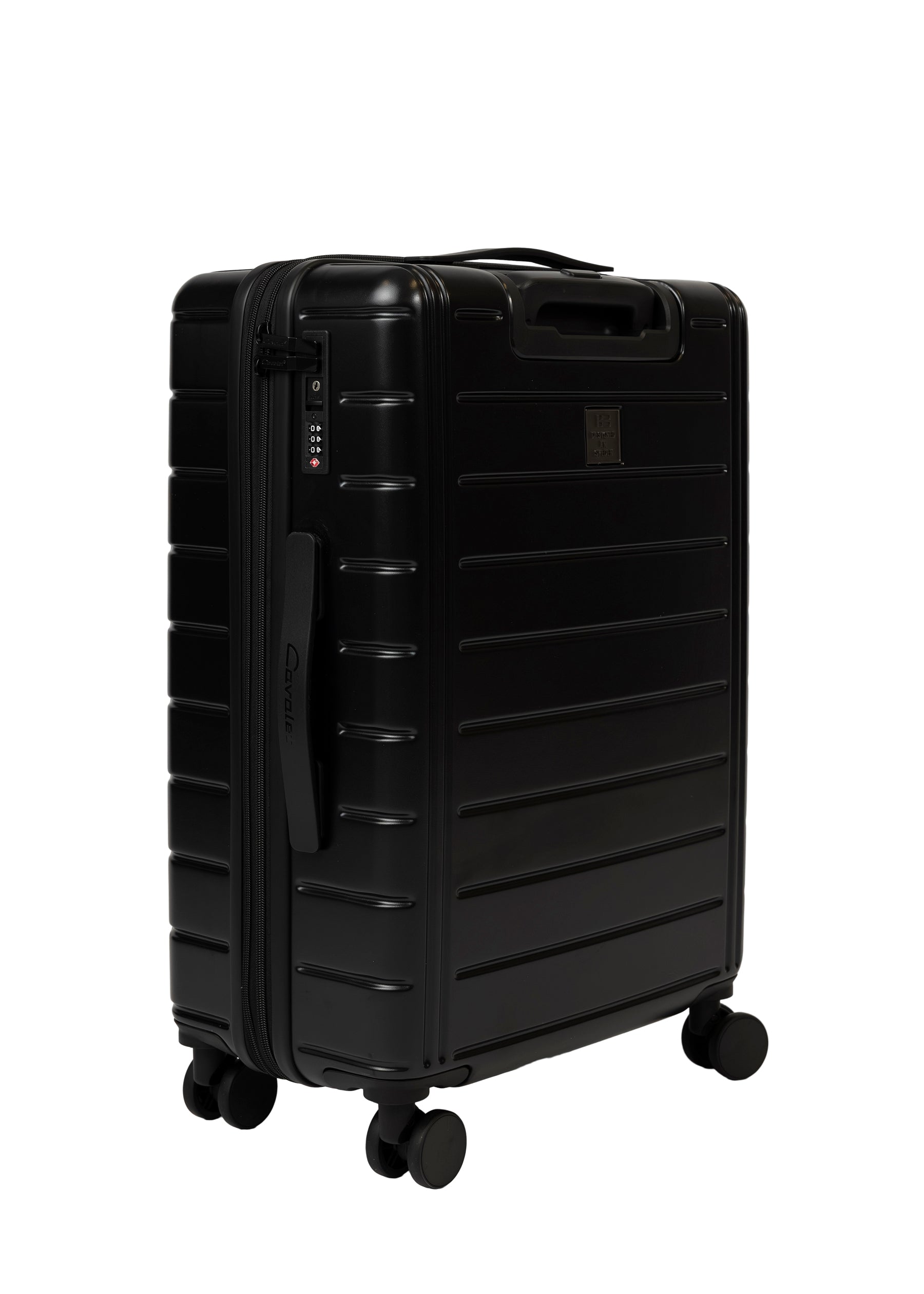 Cavalet Brantevik resväska i färgen black – hårdskal väska med fyra hjul och teleskophandtag